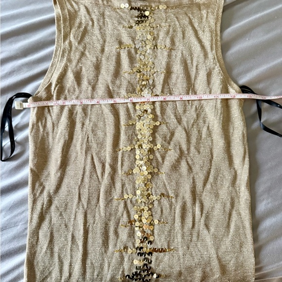 Arden B gold top with sequin details - Picture 5 of 5
